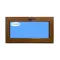 Janela PVC Basculante 800X500 Carvalho dourado Transparente