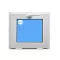 Windows Pvc 500x400 Bottom hung  White Glass Frosted