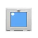 Windows Pvc 500x400 Bottom hung  White Glass Frosted