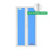 Balcony door Pvc 120x2100 Ttilt & turn Double White Glass Clear Door Handle Indoor/Outdoor with lock