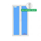 Balcony door Pvc 120x2100 Ttilt & turn Double White Glass Clear Door Handle Indoor/Outdoor with lock