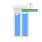 Porta-janela Oscilo-batente 1200X2285 2F (com Estore) Branco Vidro Transparente Maçaneta Interior / Exterior com fechadura
