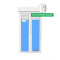 Balcony door Pvc 1200x2285 Ttilt & turn Double  White Glass Clear with Roller shutters Door Handle Indoor