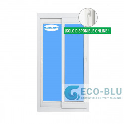 Schiebetür 1200x2100 Weiss Sauberes Glas Haustürdrücker Innen standard