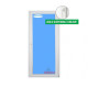 Balcony door Pvc 900x2100 Ttilt & turn Right White Glass Clear Door Handle Indoor
