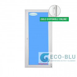 Balkontüren PVC 900x2100 Weiss Drehkipp Rechst Sauberes Glas Haustürdrücker Innen/Außen mit schloss