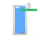 Puerta Balconera PVC 900x2100 Blanca Oscilobatiente Izquierda Vidrio Transparente Manivela Interior Puerta Balconera PVC 900x2100 Blanca Oscilobatiente Izquierda Vidrio Transparente Manivela Interior