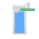 Porta-janela Oscilo-batente 900X2285 1F Direita (com Estore) Branco Vidro Transparente Maçaneta Interior/Exterior com fechadura