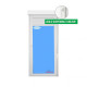 Porta-janela Oscilo-batente 900X2285 1F Direita (com Estore) Branco Vidro Transparente Maçaneta Interior