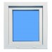 Ventana PVC 500x600 Blanca Oscilobatiente Izquierda Vidrio Transparente