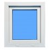 Ventana PVC 600x800 Blanca Oscilobatiente derecha Vidrio Transparente